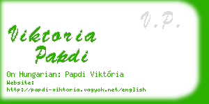 viktoria papdi business card