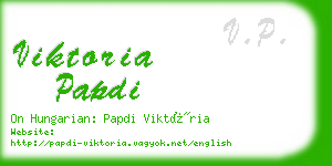 viktoria papdi business card